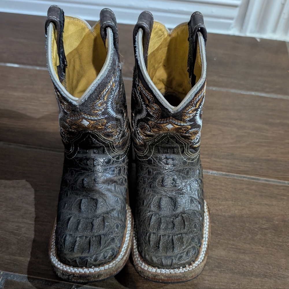 Kids Western Boots - Black and Brown
